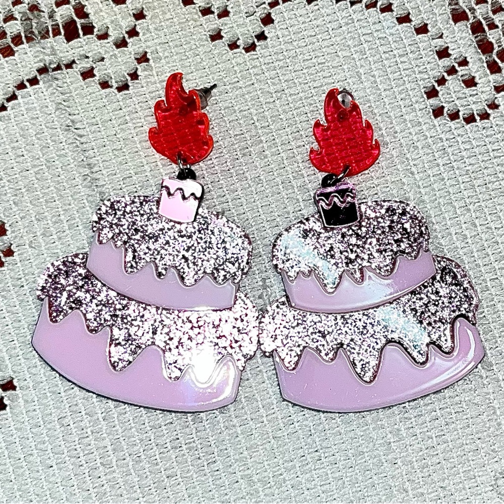 Birthday Cake Earrings